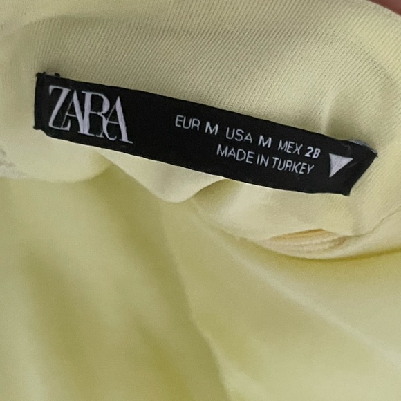 ZARA YELLOW CORSET TOP - Picture 3 of 3